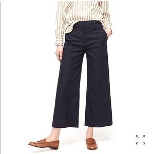 Navy Wide-Leg Women's Pants